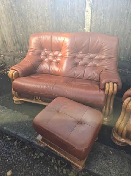 Photo of free 2 seater plus 1 seater footstool (Wembley NW10) #1