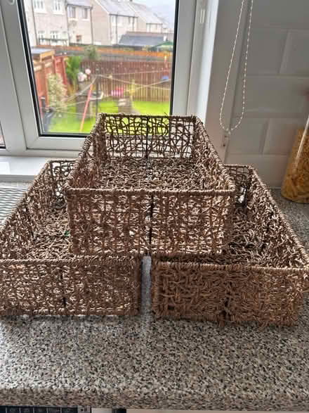 Photo of free Wicker and metal storage (Bannockburn FK7) #1