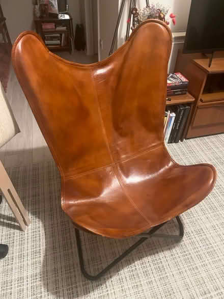 Photo of free Leather butterfly chair (Abingdon OX14 3) #1