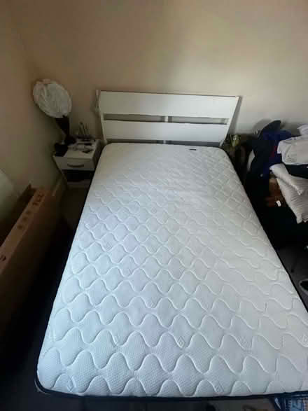 Photo of free Mattress + Bed for double (Se25) #3