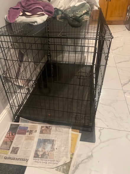 Photo of free Large dog metal crate (Lakeside Place AL2) #2