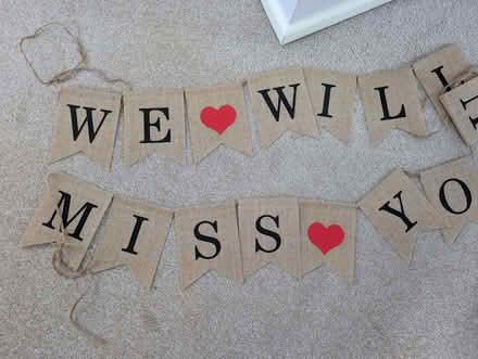 Photo of free We will miss you bunting (Ifton Heath SY11) #1