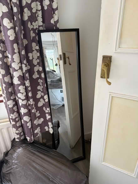Photo of free Freestanding mirror with black border (St Julians AL1) #1