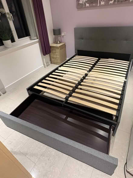 Photo of free King size bed frame and head board (Kingsclere RG20) #2