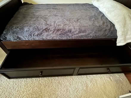 Photo of free Twin bed with mattress (Redwood shores) #3