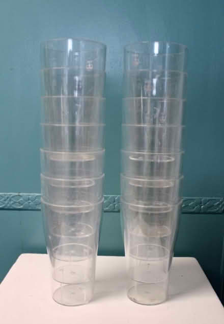 Photo of free Plastic pint glasses - approx 20 (Stockbridge EH4) #1