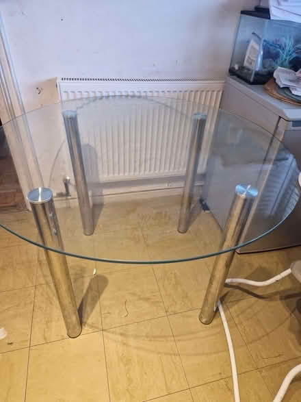 Photo of free Glass table with broken leg (Barnet, Stirling Corner WD6) #2