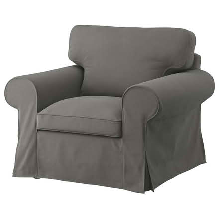 Photo of free IKEA EKTORP Armchair, Hakebo dark grey (Woodley RG5) #1