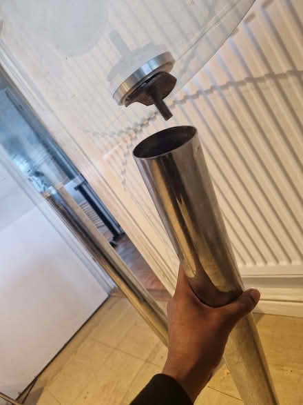 Photo of free Glass table with broken leg (Barnet, Stirling Corner WD6) #3