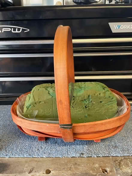 Photo of free Small trug with oasis (Southbourne, PO10) #1