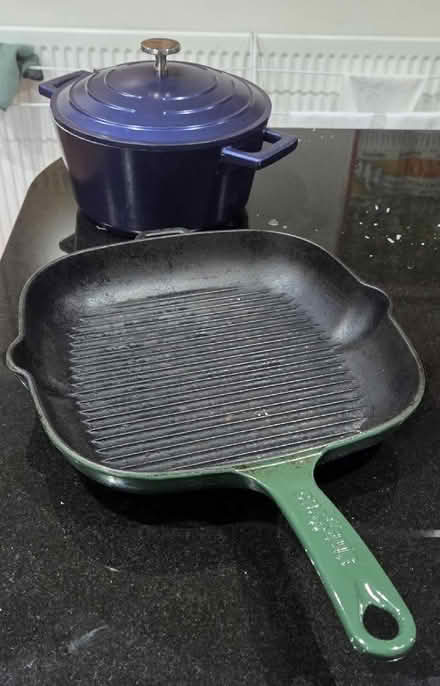 Photo of free 20cm Casserole , Cast griddle pan (Caldecott OX14) #1