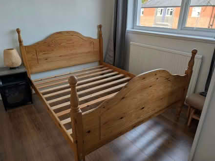Photo of free King-size wooden bed frame (West Didsbury M20) #1