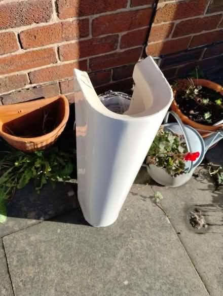 Photo of free White Bathroom Basin & Pedestal (Dresden ST3) #3
