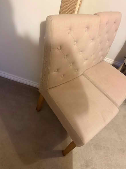 Photo of free 2x Beige Dining Table Chairs (BL1 8GE) #2