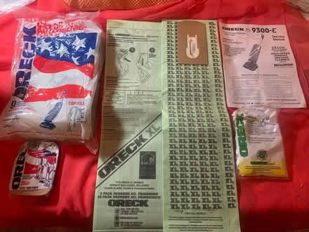 Photo of free Oreck hoover bags and belt (Cwmbran NP44) #2