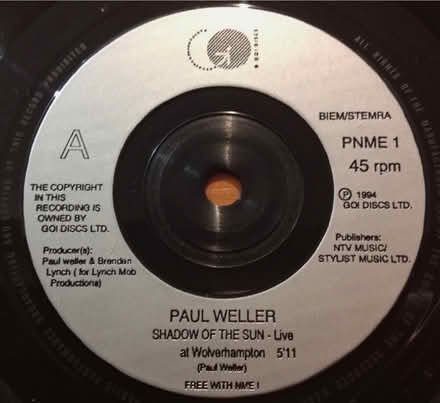 Photo of free 45 rpm Vinyl record Paul Weller (Woodlands Av., Sidcup DA15) #2
