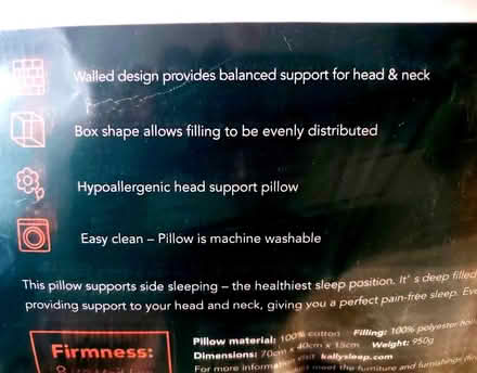 Photo of free Side sleeper pillow (St Anne's Park BS4) #2