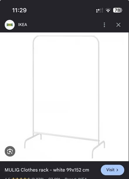 Photo of free mulig clothes rail (sw17 8LE) #1
