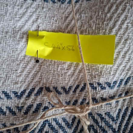 Photo of free Pair of cotton throws, blue and white (Charminster BH8) #2