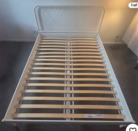 Photo of free Double bed frame Ikea Nesttum (Ch40fq) #1