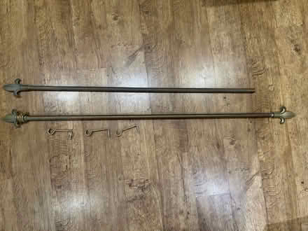 Photo of free Curtain rods (brass colour) (Saint George's CO2) #2