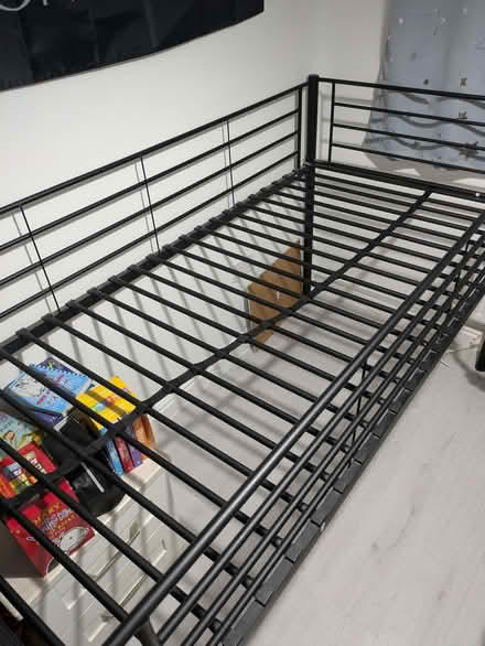Photo of free Black mid sleeper bed frame (Monkston Park MK10) #1
