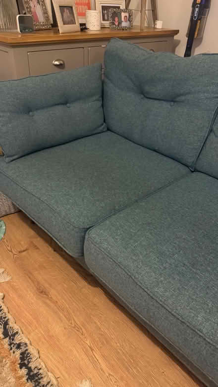 Photo of free Blue DFS three seater and two seater sofa (Foots Cray DA14) #2