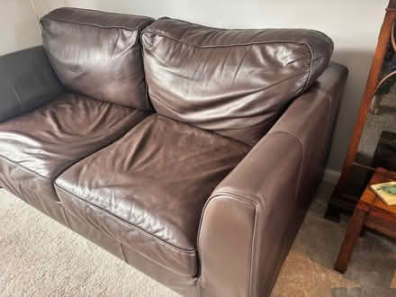 Photo of free Brown Leather Sofa (Palmarsh CT21) #1