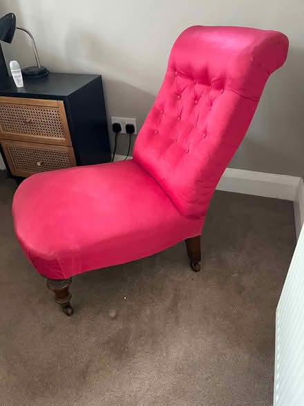 Photo of free Antique dark pink/red nursing chair (Bromley BR2) #2