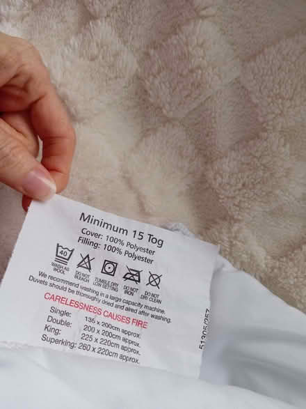 Photo of free Single Duvet 15 Tog (Anchorsholme FY5) #2