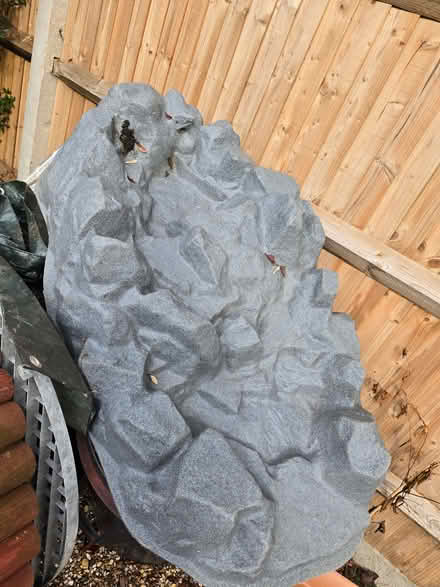 Photo of free textured artificial faux rock or waterfall spillway mold mad (Elmers End BR3) #1
