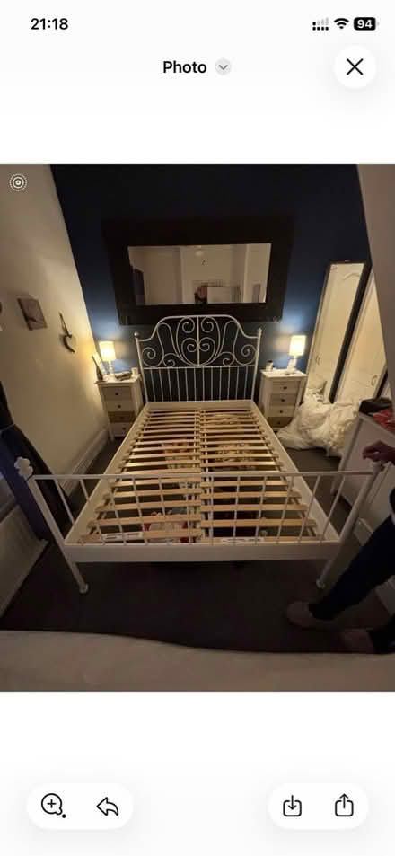 Photo of free IKEA double bed frame vgc (Sk14eg SK1) #1