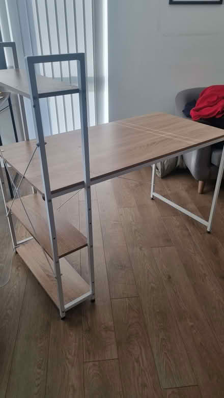 Photo of free Medium-sized office desk with built-in shelves (Greenwich Peninsula SE10) #1