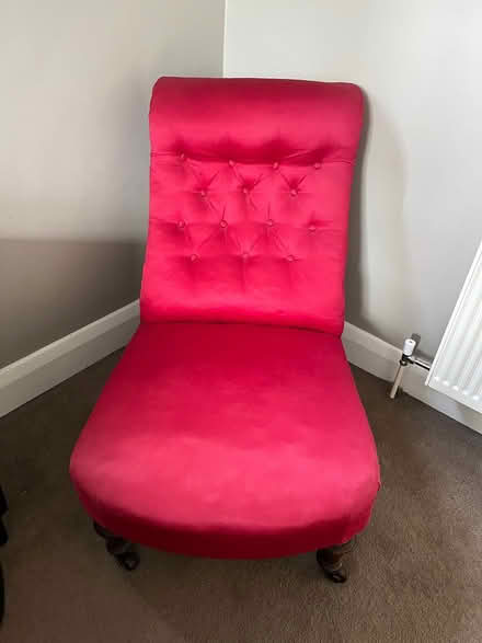 Photo of free Antique dark pink/red nursing chair (Bromley BR2) #1