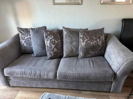 Photo of free Three seater sofa and footstool (Laindon SS15) #1