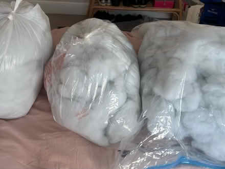 Photo of free 3 large bags of unused clean polyester fibre - (Frankwell SY3) #1