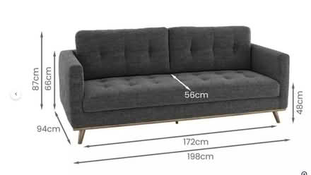 Photo of free FreeDFSAlbi 3Seater Sofa Charcoal (molesey KT8) #3