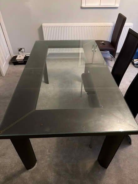 Photo of free Dining table plus 2 chairs only (Holme Slack PR1) #2