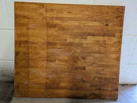 Photo of free piece of wooden worktop 72cm long x 62cm deep x 2.5cm thick (Ludlow SY8) #2