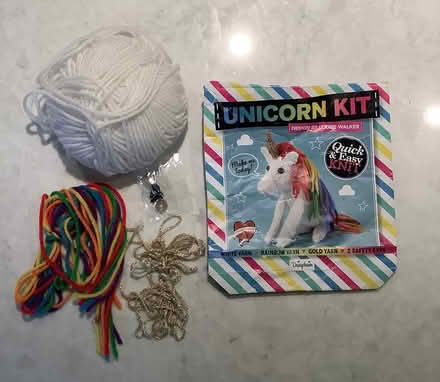 Photo of free Knitting kit for small unicorn toy (SW Aurora-Bathurst & Henderson) #1