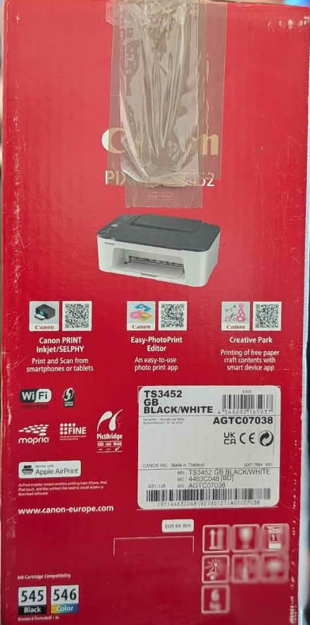 Photo of free Canon PIXMA TS3452 Printer (Madron, Penzance TR20) #2