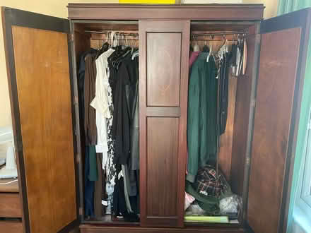 Photo of free Edwardian mahogany wardrobe (Hanwell W13) #3