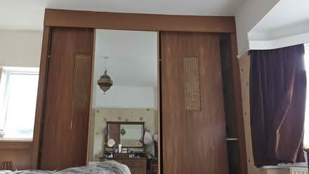 Photo of free Wooden panel and full panel mirror (Birmingham B29) #1