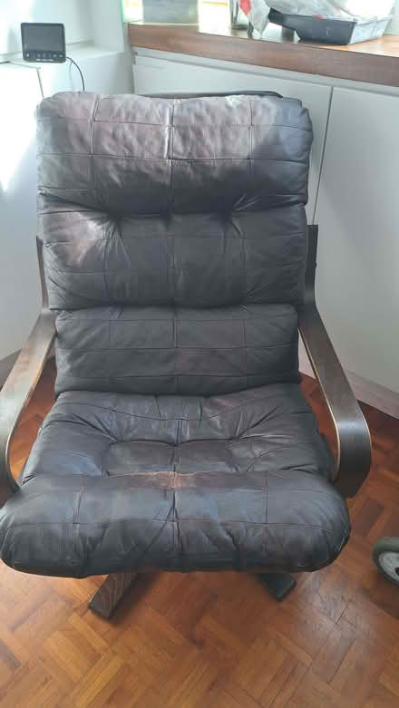 Photo of free Leather Armchair - used (Putney SW15) #1