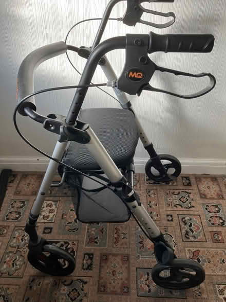 Photo of free 4 Wheeled Walker with Seat and Storage Basket (Welling DA16) #1
