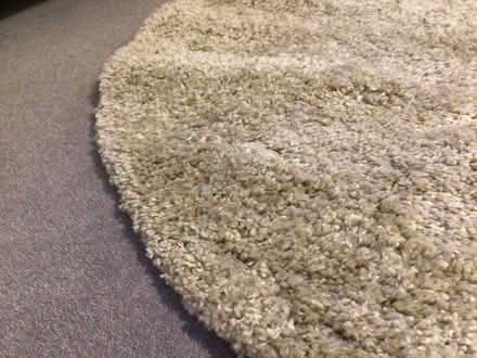 Photo of free Round thick round cream/beige rug from Dunelm never used. (Arlesey SG15) #3