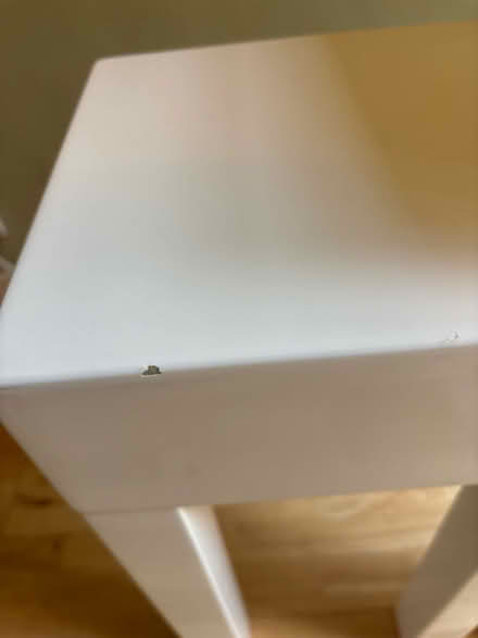 Photo of free 2 white gloss side tables (NW8) #3