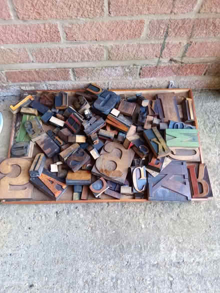 Photo of free Large selection wooden printing letters/symbols (Heacham PE31) #2