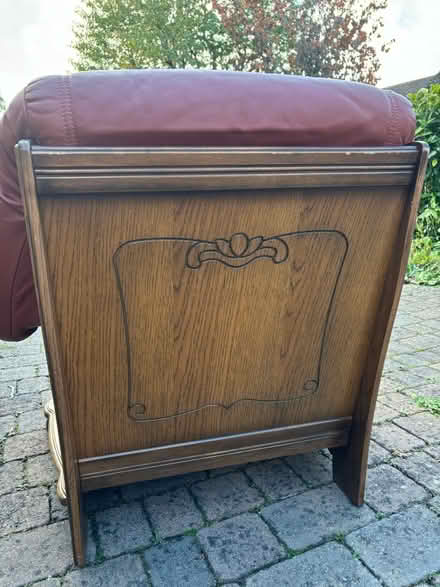 Photo of free Leather arm chair with storage (Park Gate SO31) #2