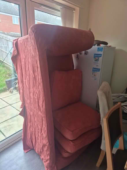 Photo of free red sofa (Sunnyside NN2) #1